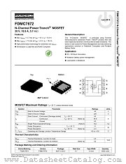 FDMC7672 datasheet pdf Fairchild Semiconductor