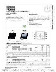 FDMC7678 datasheet pdf Fairchild Semiconductor