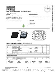 FDMC8030 datasheet pdf Fairchild Semiconductor