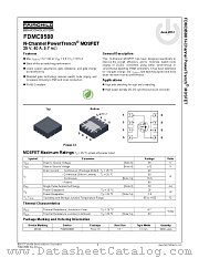 FDMC8588 datasheet pdf Fairchild Semiconductor