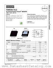 FDMC86116LZ datasheet pdf Fairchild Semiconductor