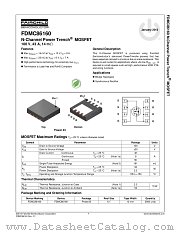 FDMC86160 datasheet pdf Fairchild Semiconductor