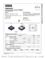 FDMC86248 datasheet pdf Fairchild Semiconductor