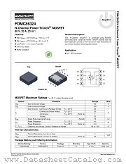FDMC86324 datasheet pdf Fairchild Semiconductor