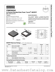 FDMC86340 datasheet pdf Fairchild Semiconductor