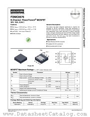 FDMC8676 datasheet pdf Fairchild Semiconductor