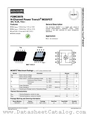 FDMC8878 datasheet pdf Fairchild Semiconductor