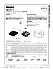 FDMC8882 datasheet pdf Fairchild Semiconductor
