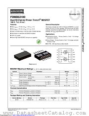 FDMD82100 datasheet pdf Fairchild Semiconductor
