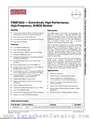 FDMF3030 datasheet pdf Fairchild Semiconductor