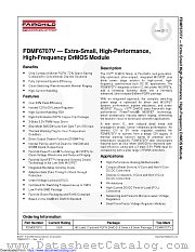 FDMF6707V datasheet pdf Fairchild Semiconductor