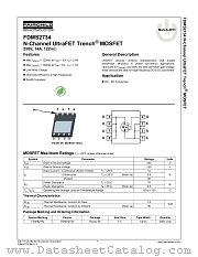 FDMS2734 datasheet pdf Fairchild Semiconductor