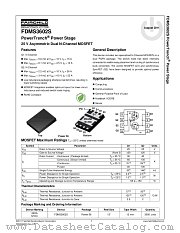 FDMS3602S datasheet pdf Fairchild Semiconductor