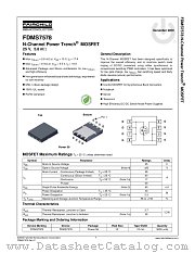 FDMS7578 datasheet pdf Fairchild Semiconductor