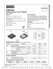 FDMS7580 datasheet pdf Fairchild Semiconductor