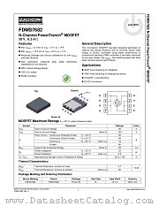 FDMS7682 datasheet pdf Fairchild Semiconductor