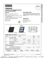 FDMS8090 datasheet pdf Fairchild Semiconductor