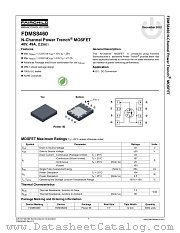 FDMS8460 datasheet pdf Fairchild Semiconductor