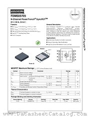 FDMS8570S datasheet pdf Fairchild Semiconductor