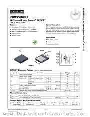 FDMS86102LZ datasheet pdf Fairchild Semiconductor