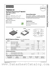 FDMS86150 datasheet pdf Fairchild Semiconductor