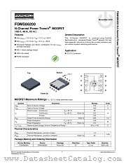 FDMS86200 datasheet pdf Fairchild Semiconductor