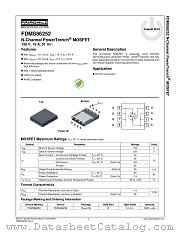 FDMS86252 datasheet pdf Fairchild Semiconductor