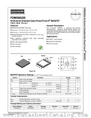 FDMS86255 datasheet pdf Fairchild Semiconductor