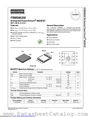 FDMS86350 datasheet pdf Fairchild Semiconductor