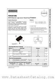 FDN361BN datasheet pdf Fairchild Semiconductor