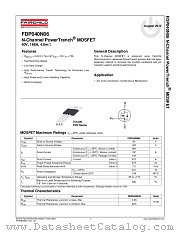FDP040N06 datasheet pdf Fairchild Semiconductor