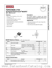 FDP053N08B datasheet pdf Fairchild Semiconductor