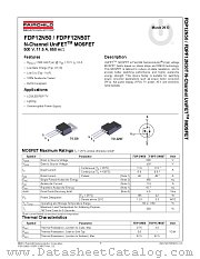 FDP12N50 datasheet pdf Fairchild Semiconductor