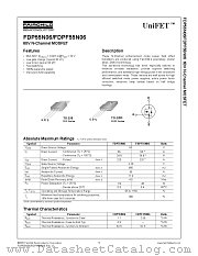 FDP55N06 datasheet pdf Fairchild Semiconductor