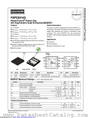 FDPC8016S datasheet pdf Fairchild Semiconductor