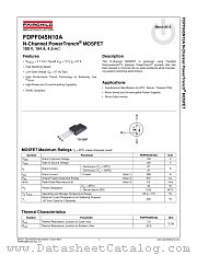 FDPF045N10A datasheet pdf Fairchild Semiconductor