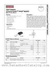 FDPF12N50FT datasheet pdf Fairchild Semiconductor
