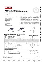FDPF16N50UT datasheet pdf Fairchild Semiconductor
