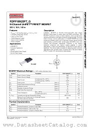 FDPF18N20FT_G datasheet pdf Fairchild Semiconductor