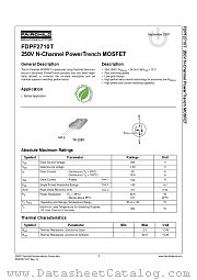 FDPF2710T datasheet pdf Fairchild Semiconductor