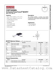FDPF320N06L datasheet pdf Fairchild Semiconductor