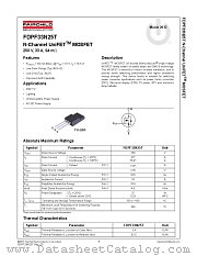 FDPF33N25T datasheet pdf Fairchild Semiconductor