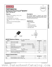 FDPF390N15A datasheet pdf Fairchild Semiconductor