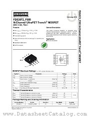 FDS2672_F085 datasheet pdf Fairchild Semiconductor