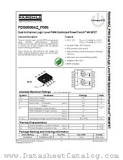 FDS6898AZ_F085 datasheet pdf Fairchild Semiconductor