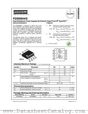 FDS6984AS datasheet pdf Fairchild Semiconductor