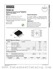 FDS86140 datasheet pdf Fairchild Semiconductor