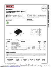 FDS86141 datasheet pdf Fairchild Semiconductor