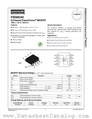 FDS86240 datasheet pdf Fairchild Semiconductor