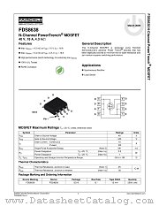 FDS8638 datasheet pdf Fairchild Semiconductor